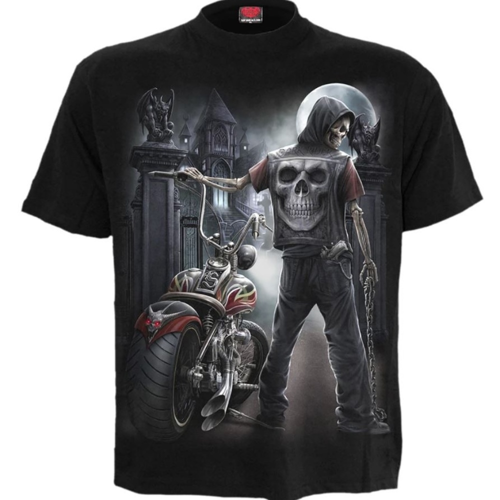 Night church gothic mens graphic t shirt new